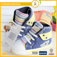 Best selling canvas cloth anti-slip sport fashion child shoes